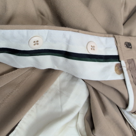 Pantalon de costume beige Tommy Hilfiger pour bretelles taille W38xL39 FR48