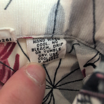 Chemise Hawaïenne Vintage Seiken's Men’s Shop Col pointes Bateaux Lanternes L