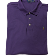 Polo manches courtes Polo Ralph Lauren XL violet logo multicolore Classic Fit