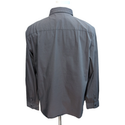 Chemise CALVIN KLEIN Stretch Gris Foncé XL Logo Brodé Coton Slim Fit