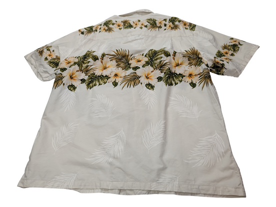 Chemise hawaïenne KY'S Made in Hawaii USA manches courtes taille XL #661 hawaien