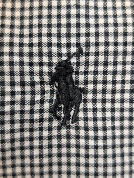 Chemise Polo Ralph Lauren Shirt L Custom Fit Carreaux Noir Button Down