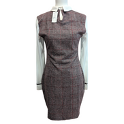Robe Select 40 Pied-de-Poule Manches Longues Neuve Étiquette