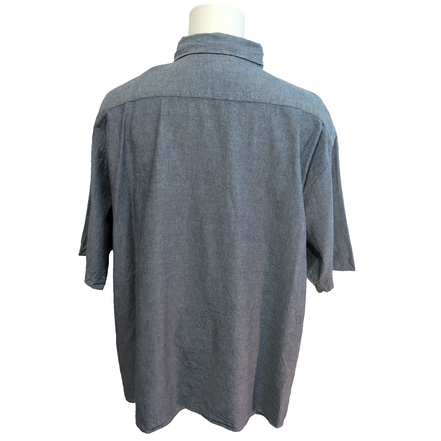 Chemise Wrangler Manche Courte Bleu Aspect Jean Taille 3XL Deux Poches