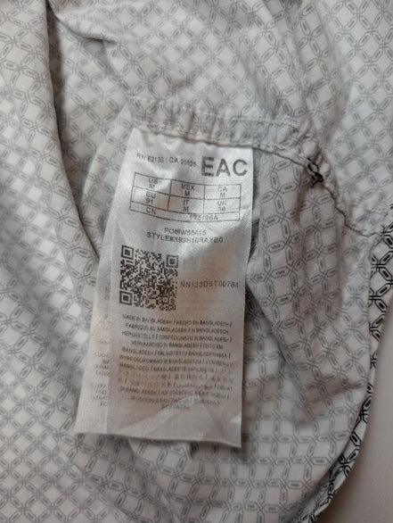 Chemise manches courtes Guess grise à motifs taille M Homme