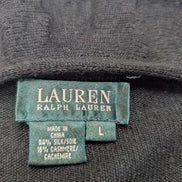 Pull femme LAUREN Ralph Lauren noir cachemire soie col à volants T. L élégant
