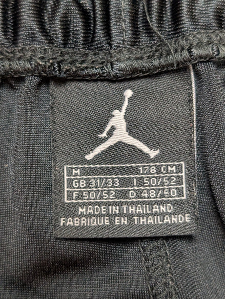 Short Basket-Ball JORDAN Vintage Noir Luisant - Logo Brodé - Taille M (FR 50/52)