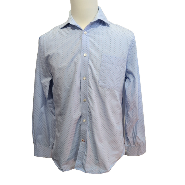 Chemise Tommy Hilfiger Slim Fit Bleu Ciel motif Micro Points 1 Poche - T.M