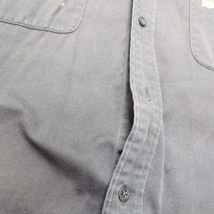 Chemise Harley Davidson XL Noire Coton Poches Boutonnées Logo Brodé