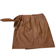 Jupe Portefeuille Femme T40 Jubylee Paris Camel Similicuir Neuve Étiquette
