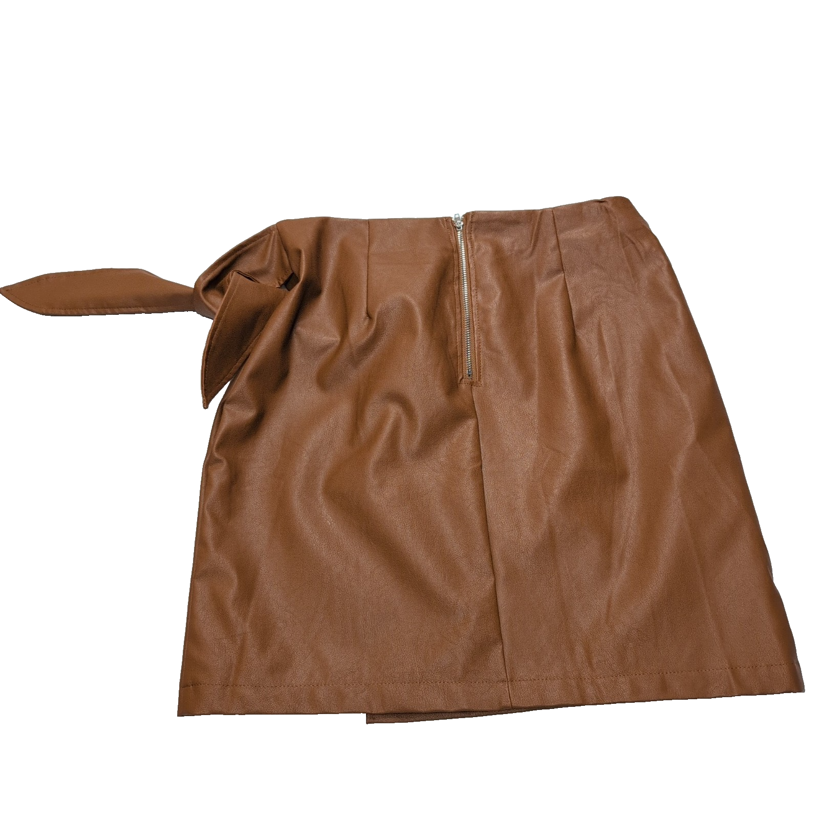 Jupe Portefeuille Femme T40 Jubylee Paris Camel Similicuir Neuve Étiquette