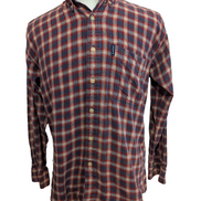 🔥 CHEMISE FLANELLE CHAPS RALPH LAUREN S (P) CARREAUX BLEU ROUGE TBE