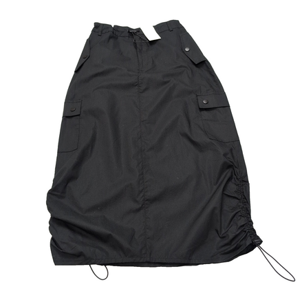 Jupe Femme T34 Pimkie Noire Coton Neuve avec Étiquette Poches Cargo