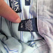 Chemise Chaps bleue à rayures taille L #46e