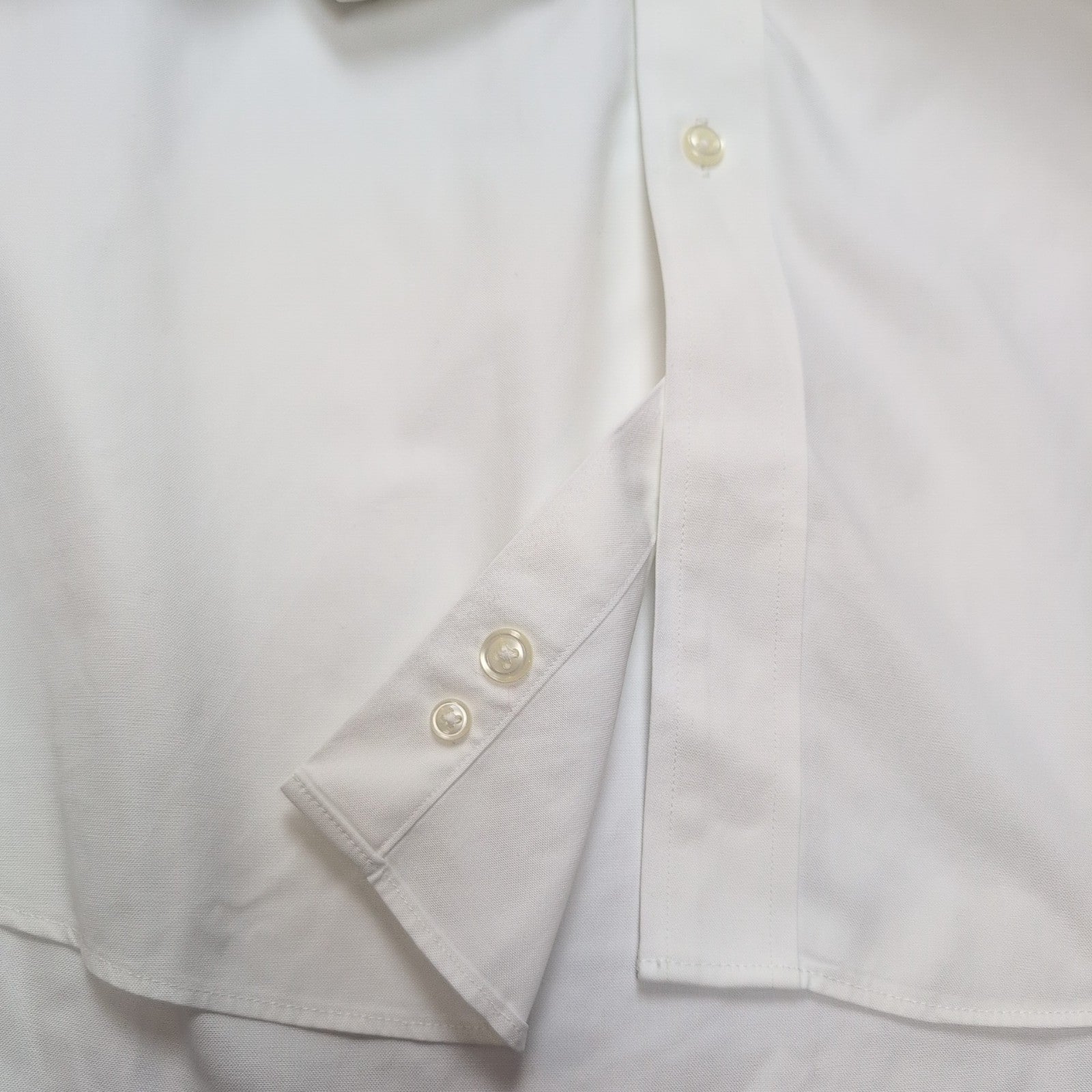 Chemise L.L. BEAN Homme XL/XXL Blanche Manches Longues Coton Supérieur