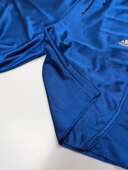 Short Sport Adidas Vintage Bleu Brillant Satiné Taille 14-16 ans