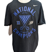 NIKE T-Shirt Homme XXL Noir NCAA 2015 CHAMPIONS Duke Basketball Rétro |103T