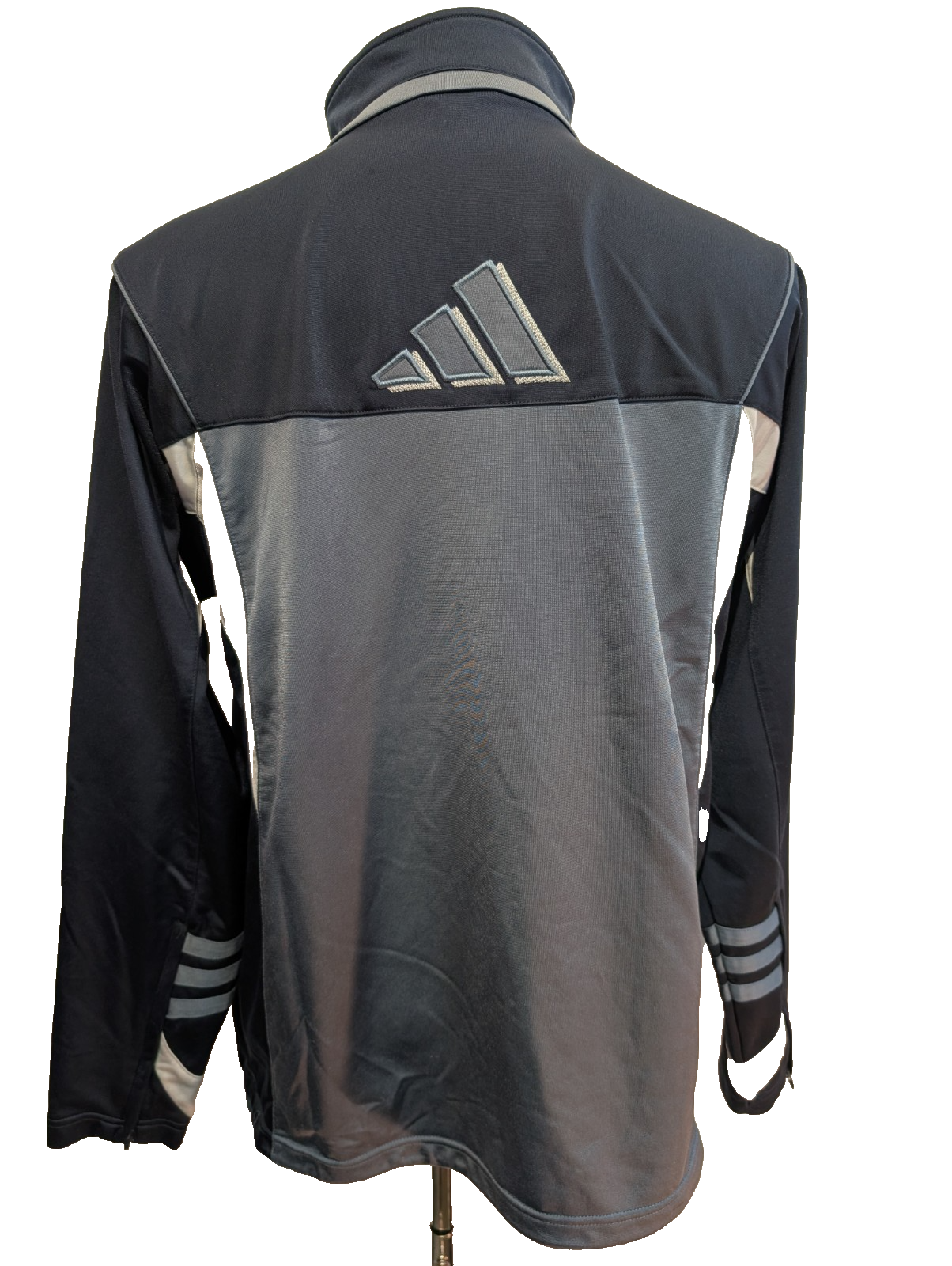Veste Adidas Grise Taille XL (Taille Grand - voir mesures) Zips Poignets Sport