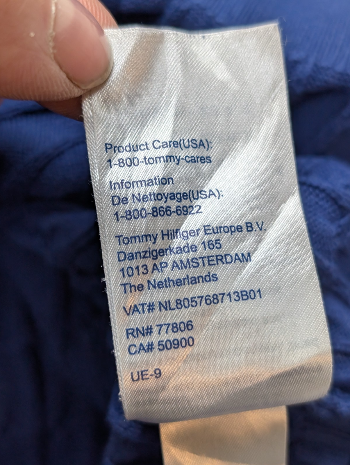 Pull Femme Tommy Hilfiger Bleu Électrique Torsadé - Taille 3XL