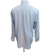 Chemise Brooks Brothers 346 M/L Bleu Carreaux Regular Fit 100% Coton