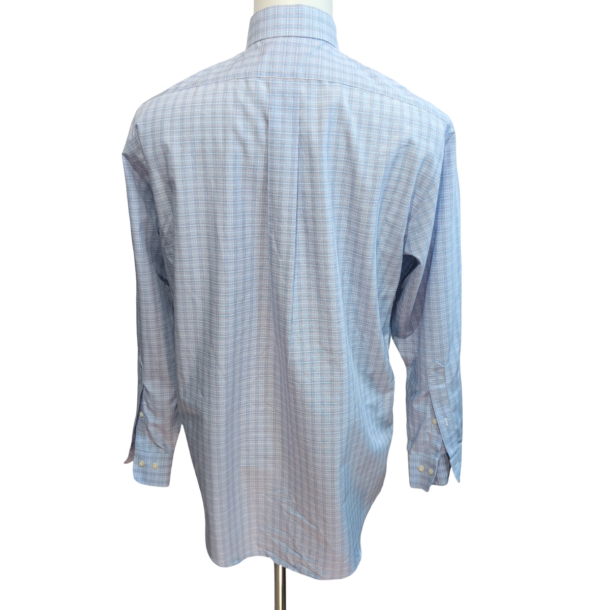 Chemise Brooks Brothers 346 M/L Bleu Carreaux Regular Fit 100% Coton