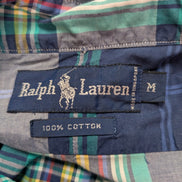 CHEMISE Ralph Lauren Homme M CLASSIC FIT Multicolore Carreaux Logo Jaune