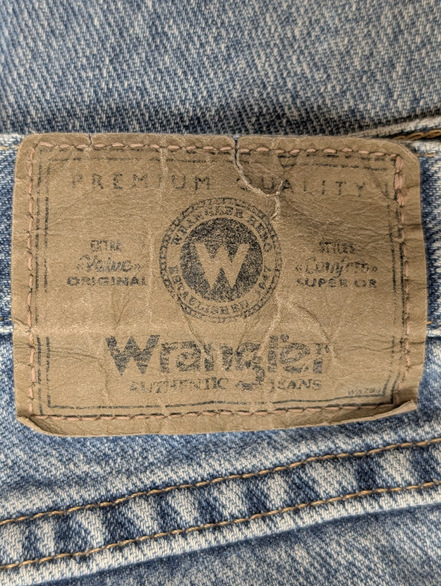 Jean Wrangler Vintage Homme W40 L30 Bleu Clair Denim Coupe Droite Classic Fit