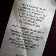 Gilet boutonné Lauren Ralph Lauren Femme coton et nylon bordeaux Taille M