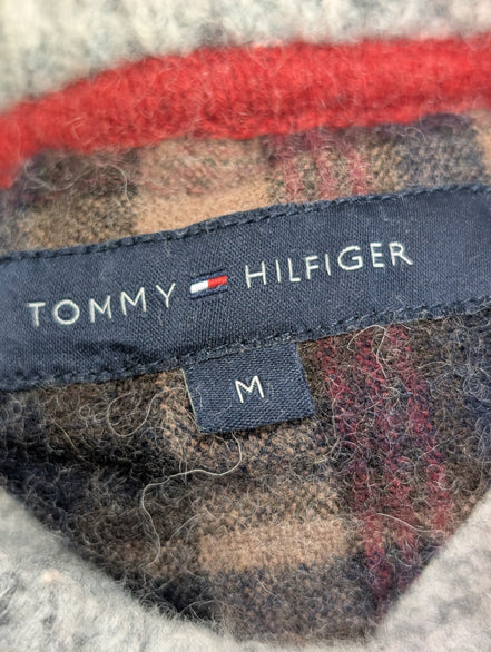 Pull Tommy Hilfiger femme Laine d'Agneau Gris H Preppy Taille M XXS XS