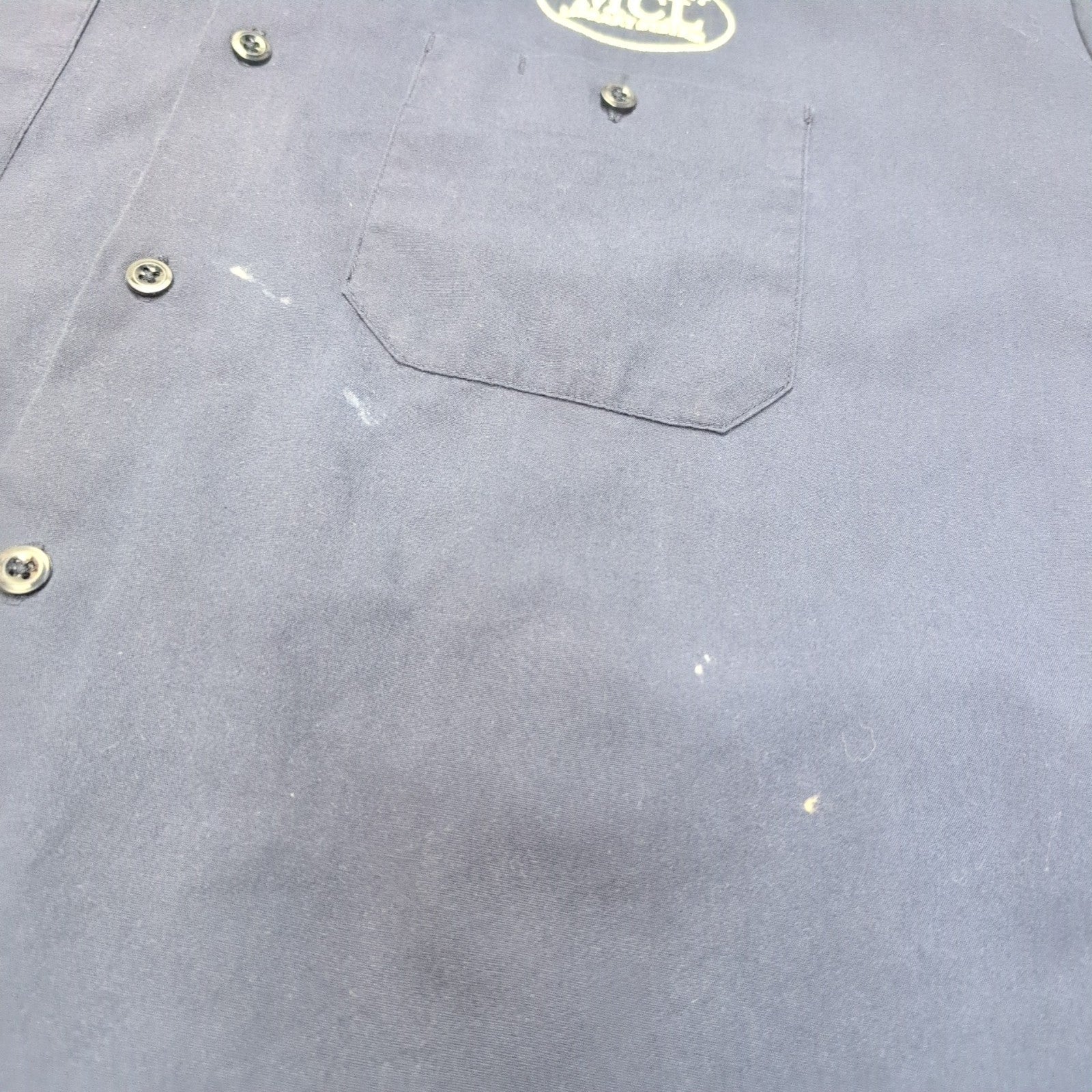 Chemise Dickies 5XL Rare Bleu Marine Workwear Made in Honduras Aérée