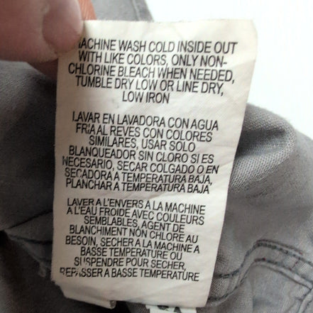 Chemise Wrangler Grise Manches Courtes 2 Poches Taille L