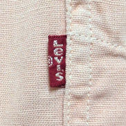Chemise LEVI'S Homme XXL Saumon Mélange Coton et Lin Manches Courtes Poche