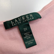 Débardeur femme Lauren Ralph Lauren 3X XXXL rose pâle coton liens côtés