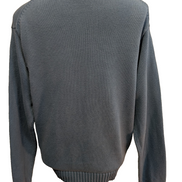 Pull L.L. Bean Bleu Clair Col V Vintage Robuste - Taille S