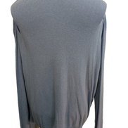 Pull Calvin Klein Bleu Clair Col V - Coupe Oversize - Coton & Modal - Taille XL