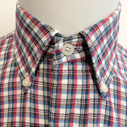 Chemise Ralph Lauren Blake S Carreaux Rouge Bleu Logo Brodé manches longues