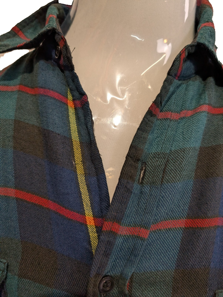 Coleman Outdoors Surchemise Matelassée Flanelle T.M Veste Carreau Vert Bleu |244