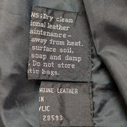 Veste Members Only café racer vintage 80's cuir noir taille S [42] #2c