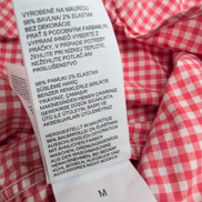 Chemise Nautica M Classic Fit Made in Mauritius Rouge a carreaux Manches Longues