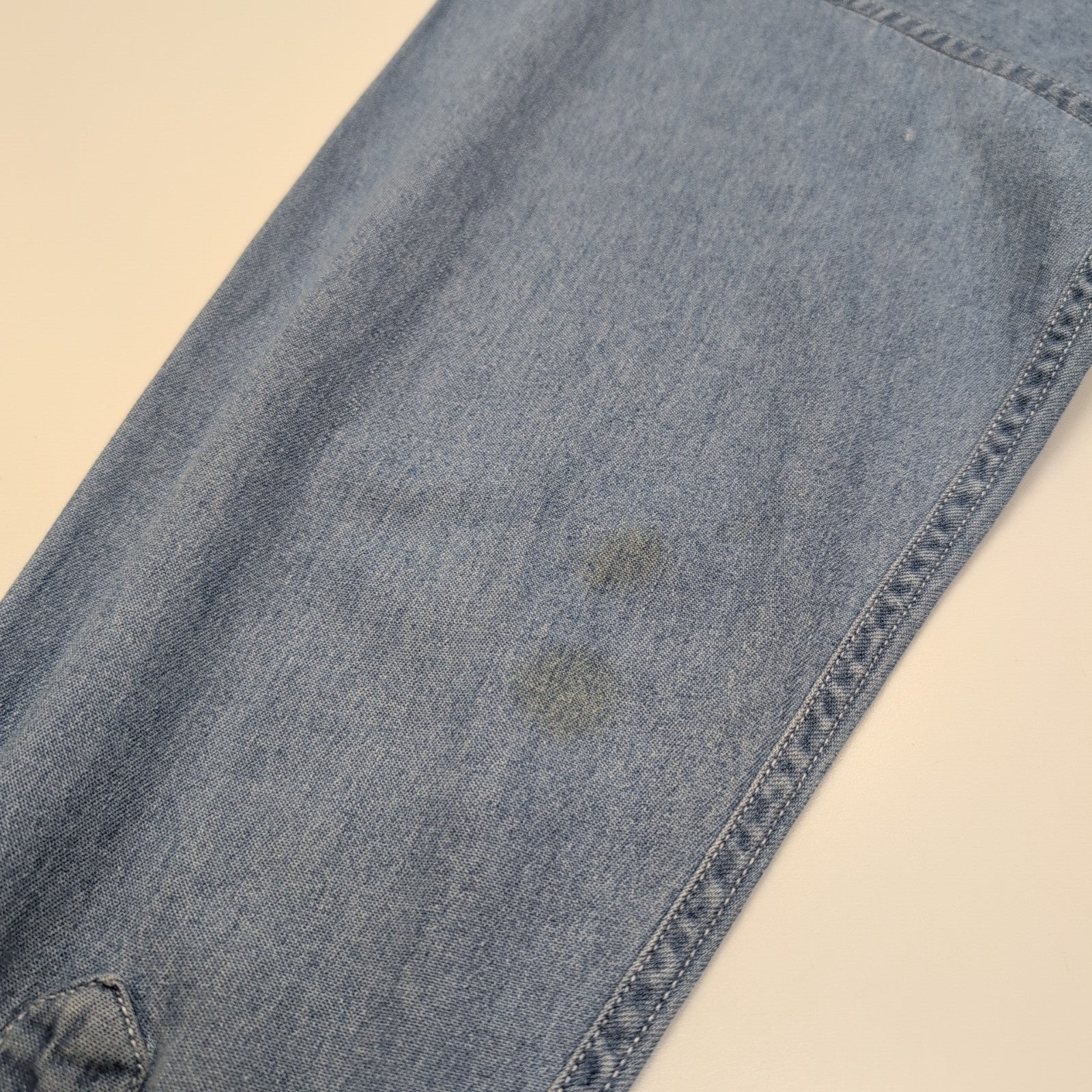 Chemise Lee denim bleu jean manches longues 1 poche M