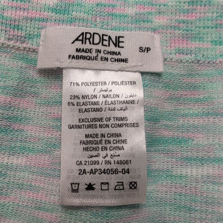 Mini Jupe Femme S Ardene Rose Verte Stretch Neuve avec Étiquette