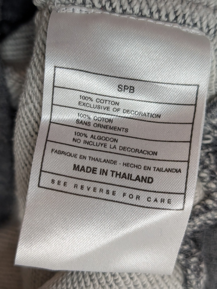 Pantalon Jogging NIKE VINTAGE Gris S (36/38) Femme Wide Leg 100% Coton Bande