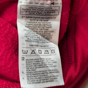 ➜ Sweat à Capuche Adidas Rouge Logo Blanc - Taille L (Ajusté)