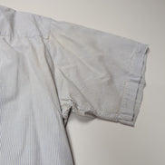 Chemise manches courtes L.L. Bean bleu à rayures gaufrée taille XXL #226msch