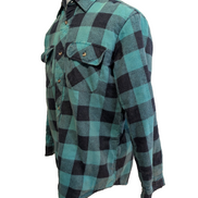 Outdoor Exchange Veste Surchemise Matelassée Carreaux Vert Noir M Vtg 🔥 |259S
