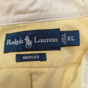 Chemise Ralph Lauren Shirt XL Mercer Oxford Jaune Big 3 Broderie PRL 381