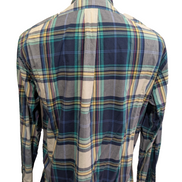 CHEMISE Ralph Lauren Homme M CLASSIC FIT Multicolore Carreaux Logo Jaune