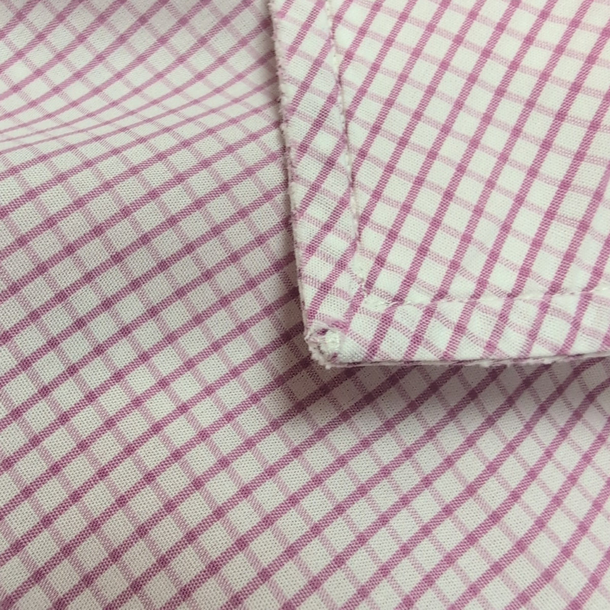 Chemise BURBERRY 100% Coton Rose Fuchsia L Logo Brodé Manches Longues
