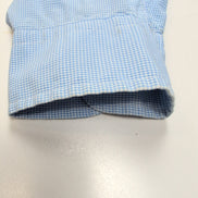 Chemise Ralph Lauren L Custom Fit Carreaux Bleu Logo Rose Button Down Shirt
