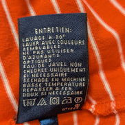 Polo manches courtes Ralph Lauren Golf femme L orange rayures blanc
